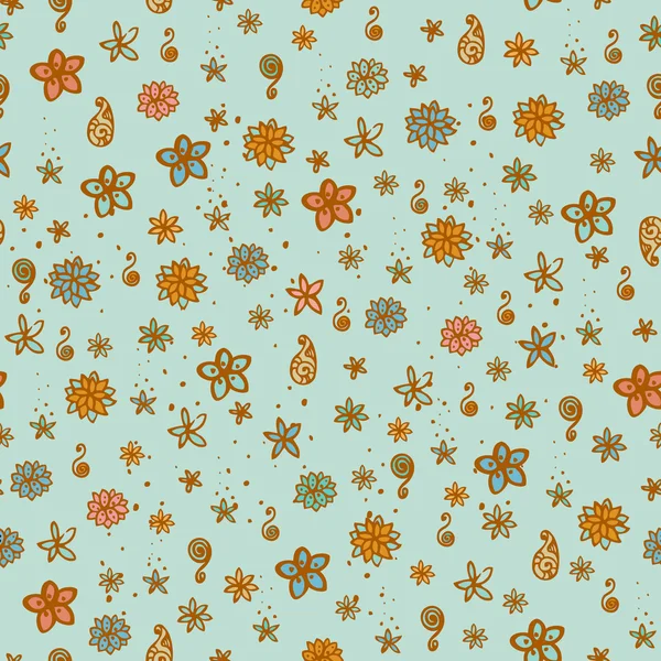 Симпатичный цветочный бесшовный узор — стоковый вектор