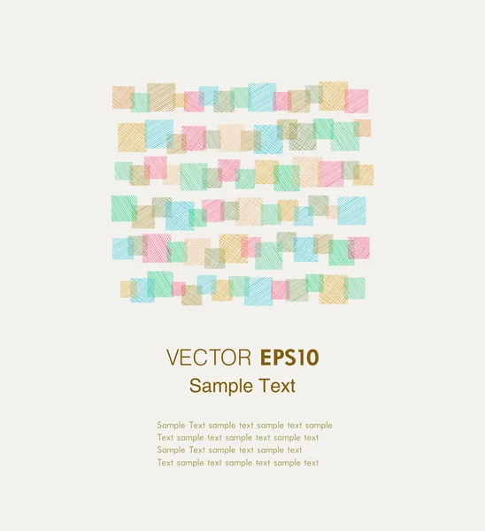 Textbakgrund med geometrisk ornament — Stock vektor