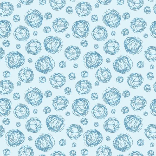 Sömlös neutral textur med doodle cirklar — Stock vektor