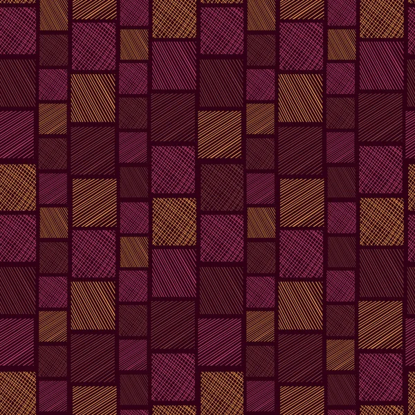 Decorative seamless square pattern — Stock Vector