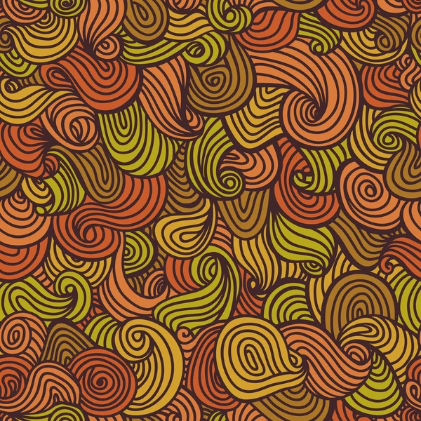 Ljusa linjär orange seamless mönster — Stock vektor