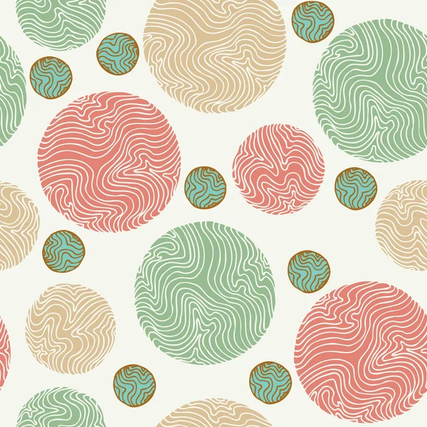 Pattern with colorful round elements — Stock Vector