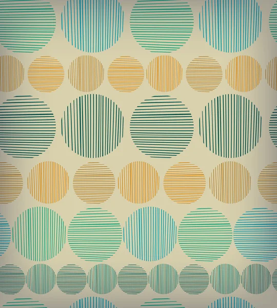 Neutral seamless circle pattern — Stock Vector