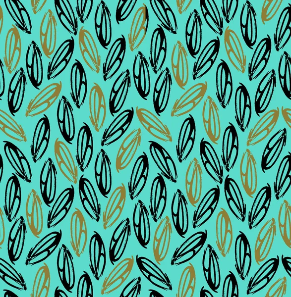 Seamless pattern with leaves — Stock Vector