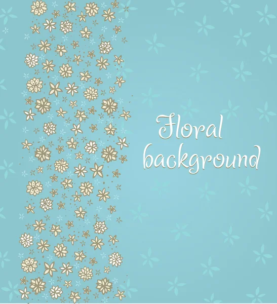 Floral abstract gentle background — Stock Vector