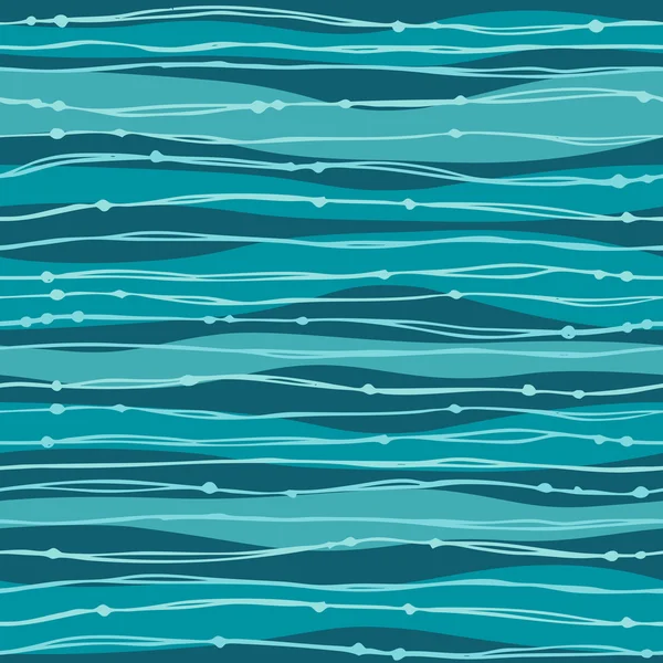 Textura de onda abstracta sin costura azul — Archivo Imágenes Vectoriales