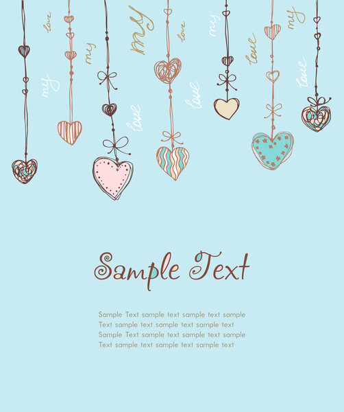 Decorative illustrated template