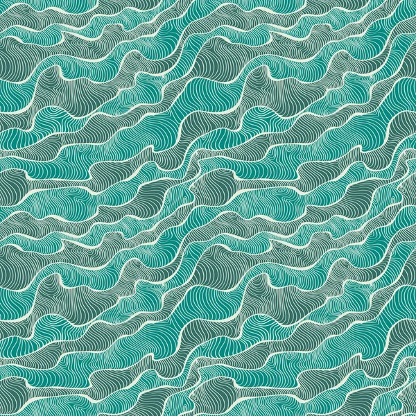 Naadloze decoratieve zee patroon — Stockvector