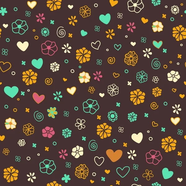 Bezešvé dekorativní květinová textury — Stockový vektor
