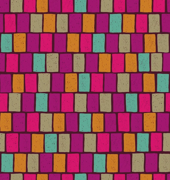 Renkli kesintisiz yıpranmış geometrik doku — Stok Vektör