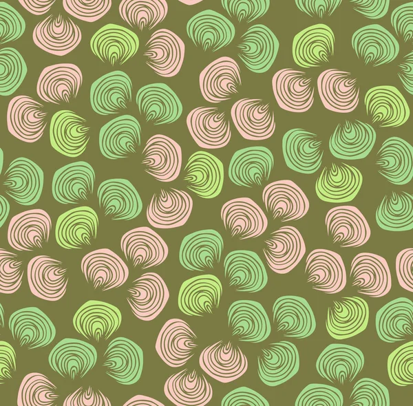Seamless summer vintage petal pattern — Stock Vector
