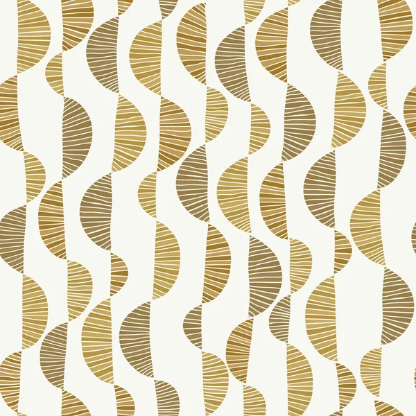 Golden curly seamless texture — Stock Vector