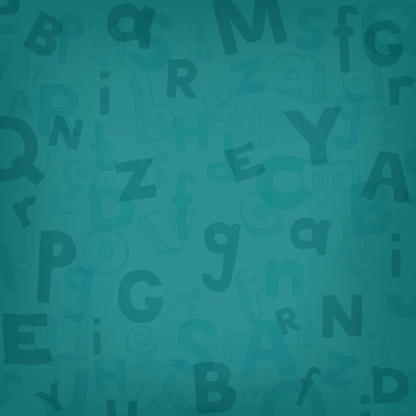 Patrón de alfabeto decorativo sin costuras — Archivo Imágenes Vectoriales