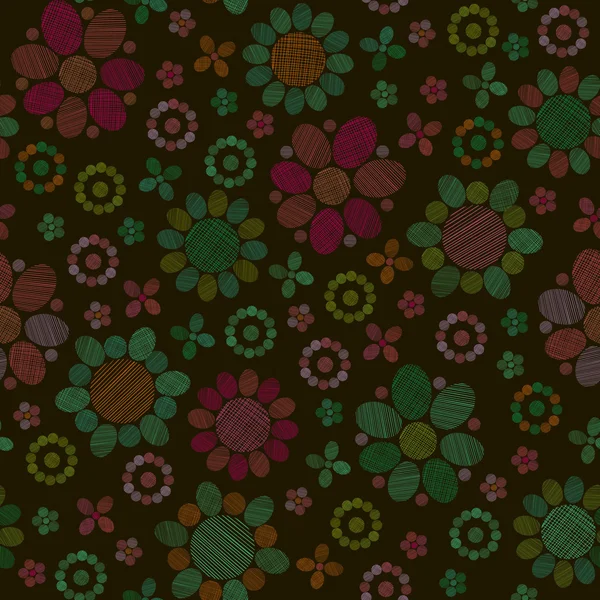 Dekorative stilisierte florale nahtlose Muster Vektorgrafiken