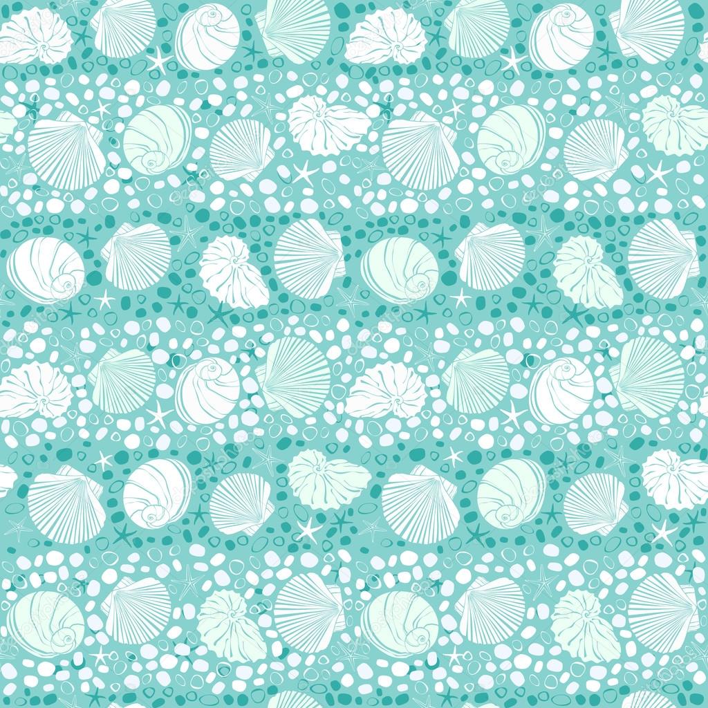Blue sea seamless pattern