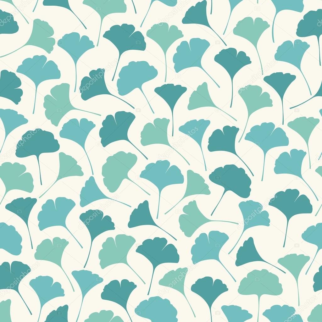 Delicate spring seamless texture with leaves