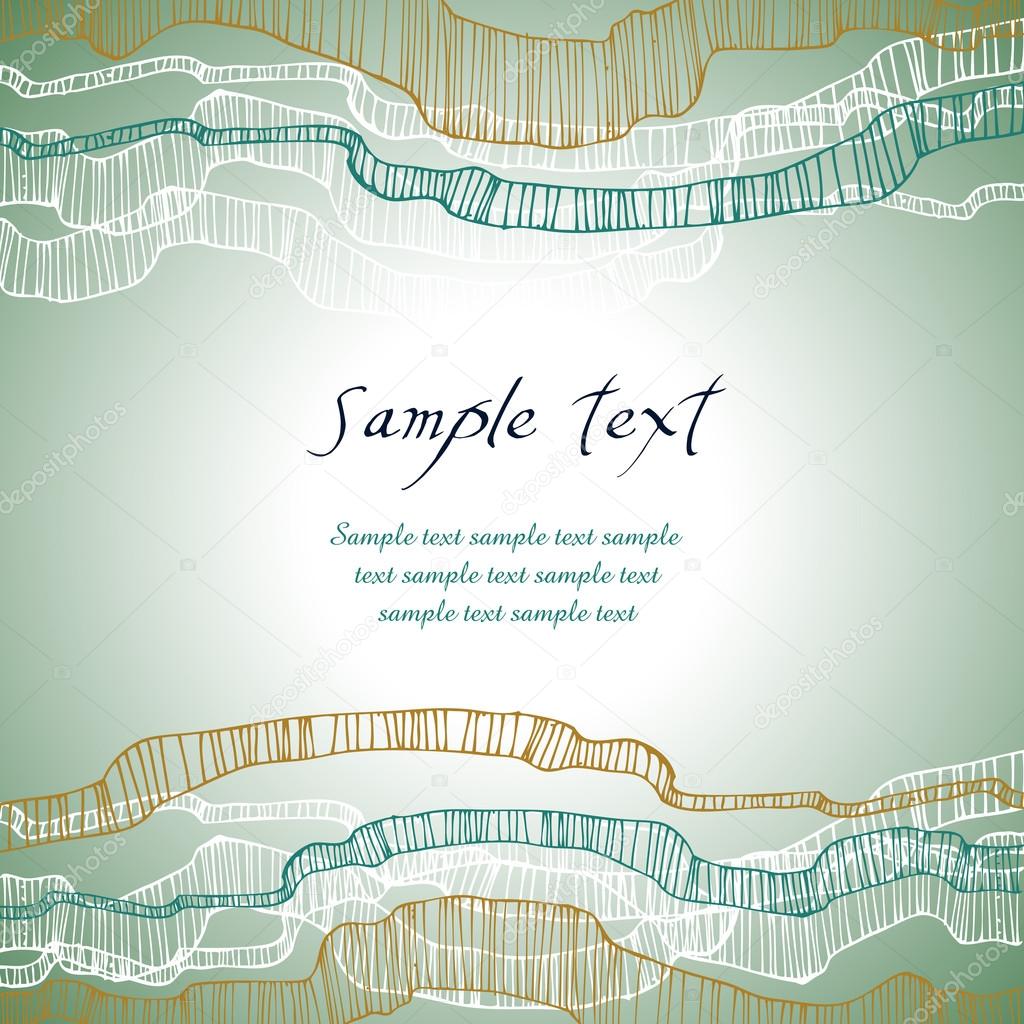 Ornamental text background with weaves