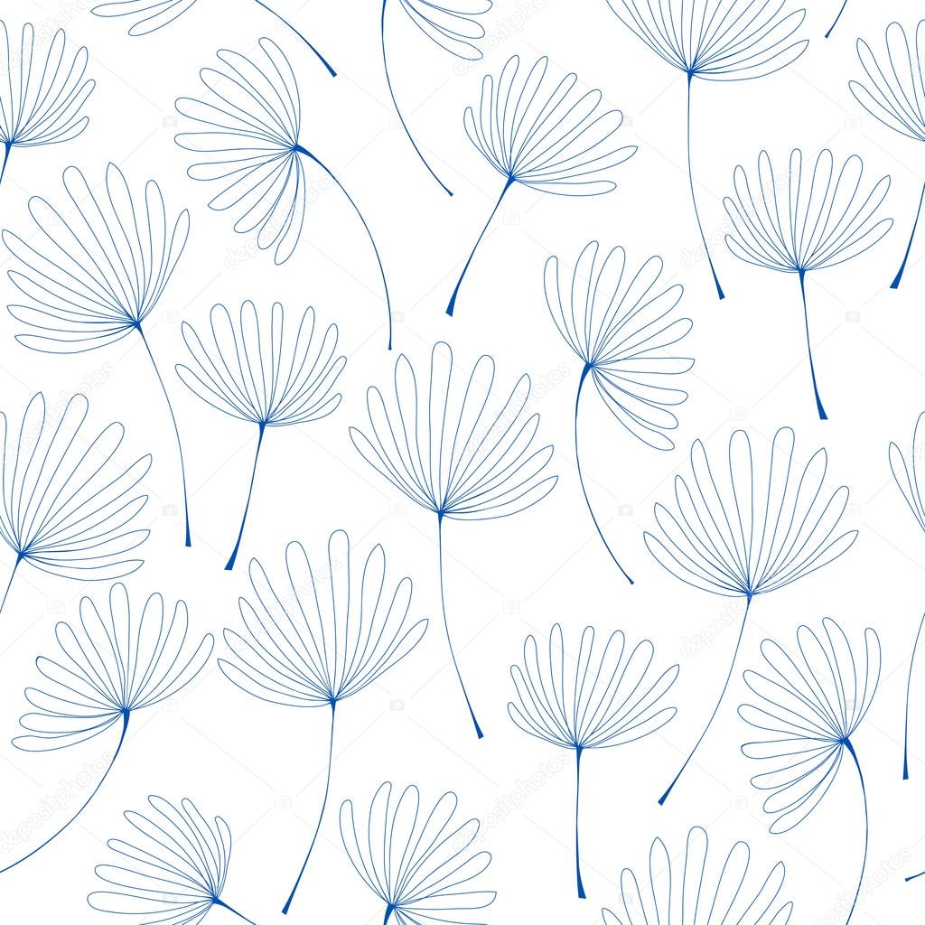 Seamless delicate floral pattern
