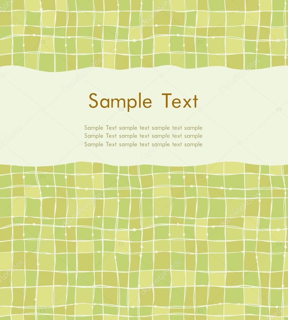 Decorative geometric text background