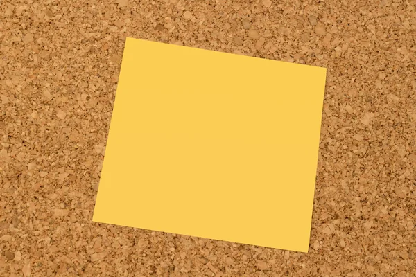 Blank yellow sticky note