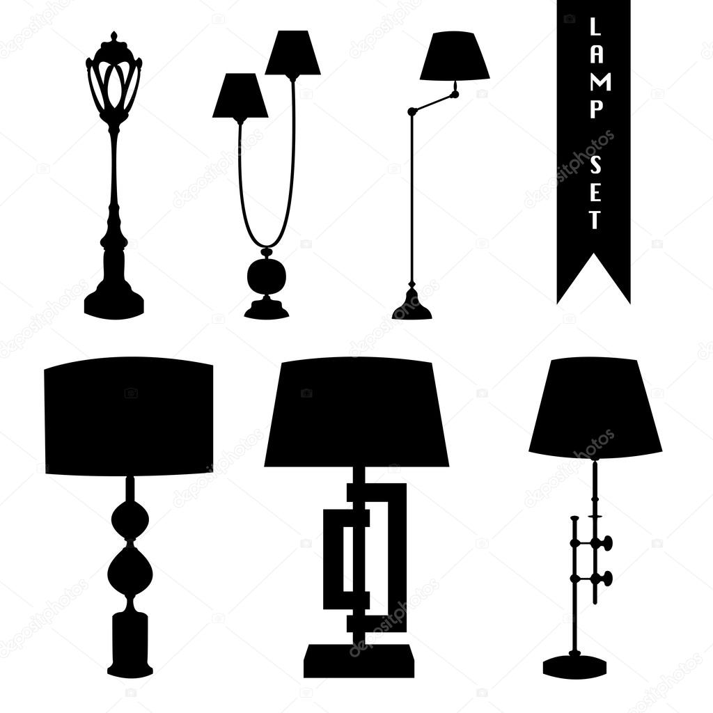 Floor lamp silhouette