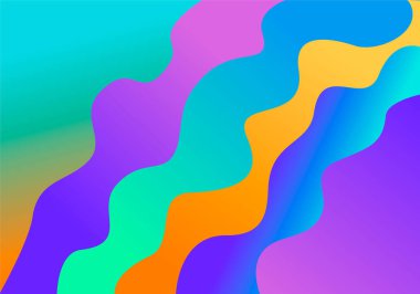 Mor ve yeşil daireli biçimsiz desen. Mor ve yeşil daireli modern model. Soyut desenli şık pankart.