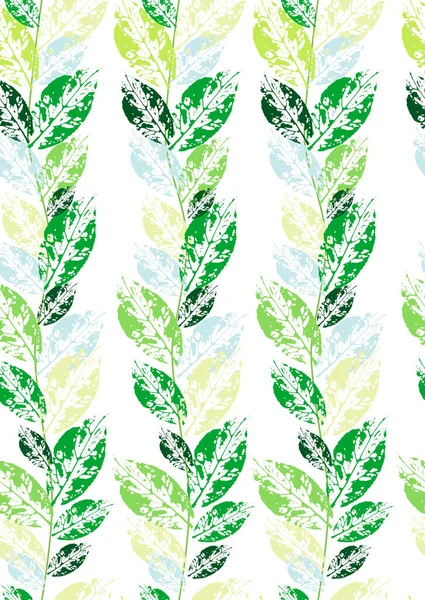 Kusursuz yaprak izleri. Renkli yapraklardan yapılmış şık bir duvar kağıdı. Beyaz arkaplanda renkli izler.