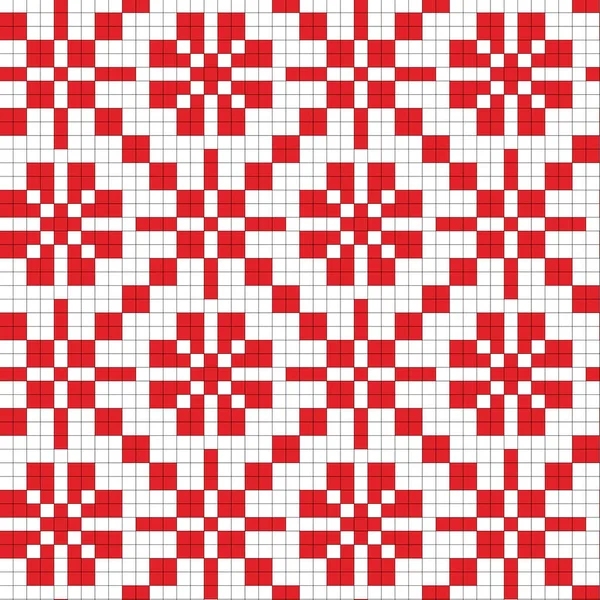 Adorno Escandinavo Festivo Textiles Brillantes Para Ropa Invierno Moda Patrón — Vector de stock