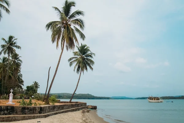 India Goa strand aard zee — Stockfoto