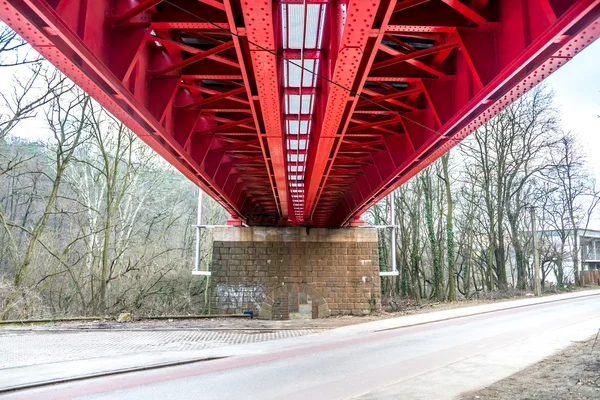 Historyczne czerwony most — Zdjęcie stockowe