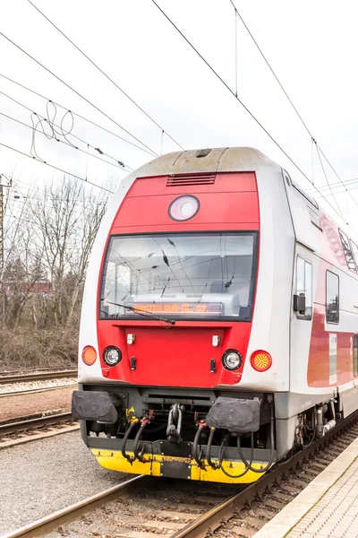 Slowakischer Zug auf dem Bahnhof — Stockfoto