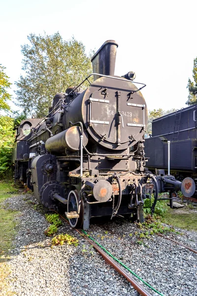 Histórica máquina de vapor austríaca 156 en el museo de Wien — Foto de Stock