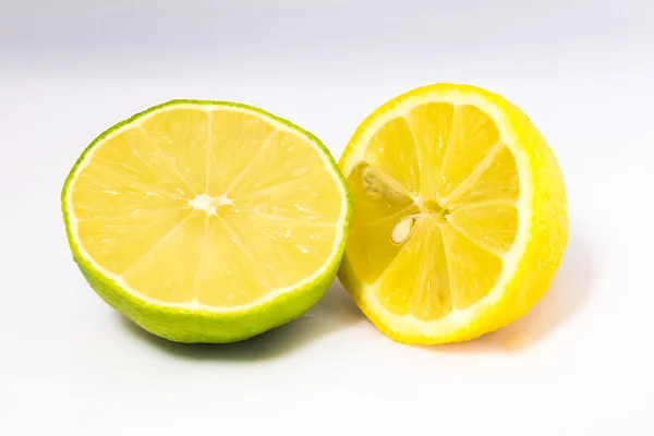 Vápno a citron polovinu — Stock fotografie