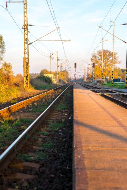 Küçük bir köy Tren İstasyonu, Slovakya