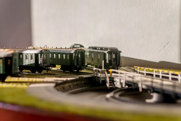 Μοντέλο Σιδηροδρομικά Επιβατικα Βαγόνια Csd — Φωτογραφία Αρχείου
