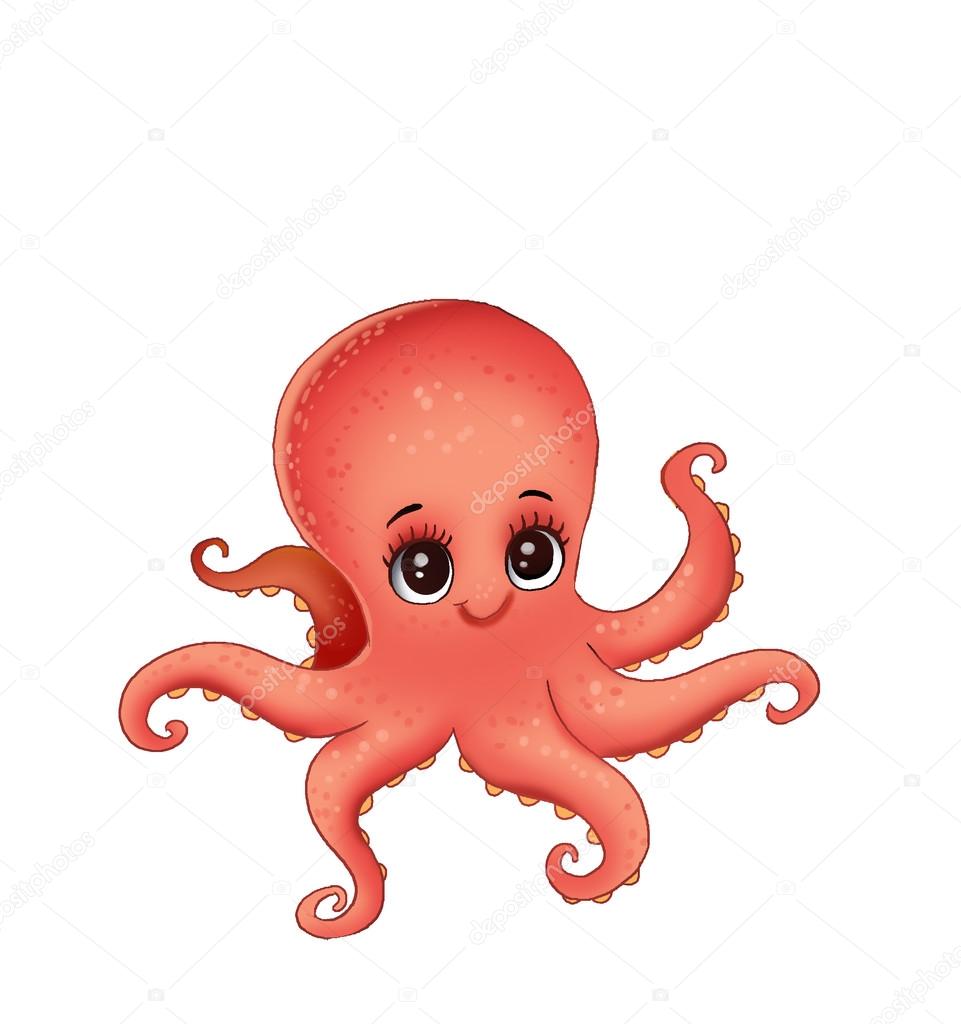 cute octopus cartoon