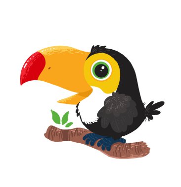 tatlı gülen toucan