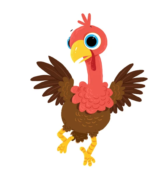 Cartoon turkey cute — Stock Photo, Image