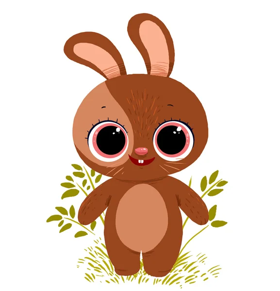 Bonito coelho coelho desenhos animados — Fotografia de Stock