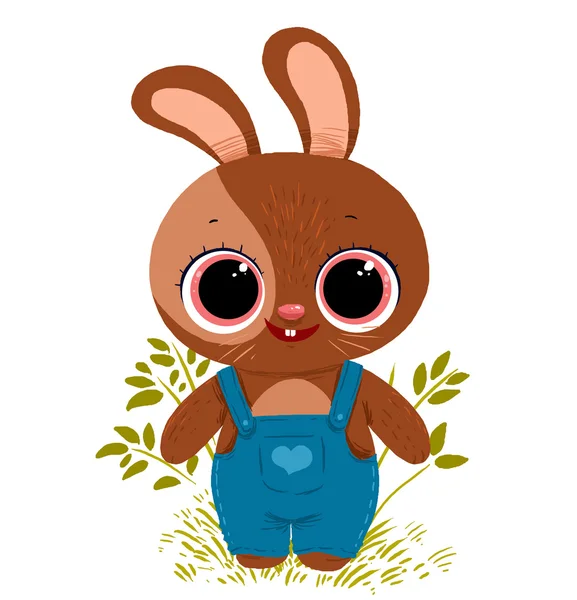 Mignon lapin lapin dessin animé — Photo