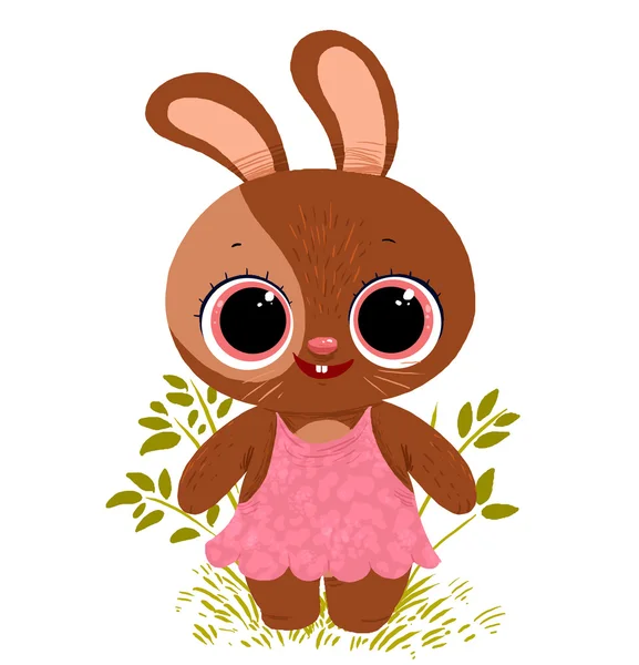 Mignon lapin lapin dessin animé — Photo