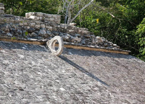 Ritual Ball Game Field Mayan City Coba — Stock Photo, Image