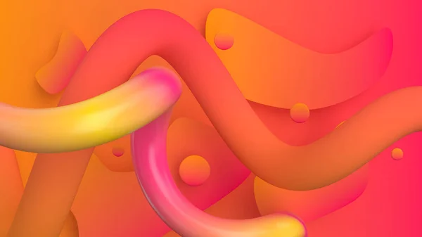 Абстрактный Фон Жидкостными Формами Цветовой Градиентной Геометрией Извивающимися Линиями — стоковое фото