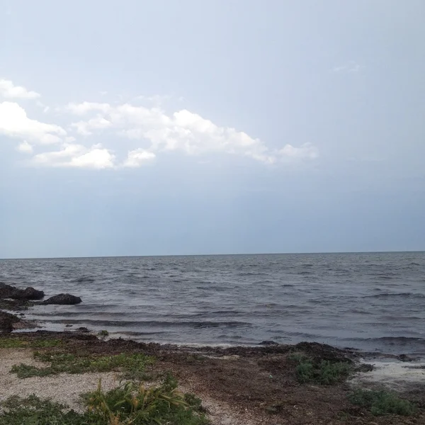 Sea and coast. Sky horizon — Stock Photo, Image