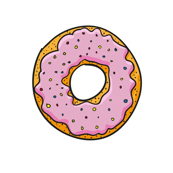 Donut. ilustração vetorial —  Vetores de Stock