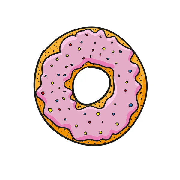 Donut. ilustração vetorial —  Vetores de Stock