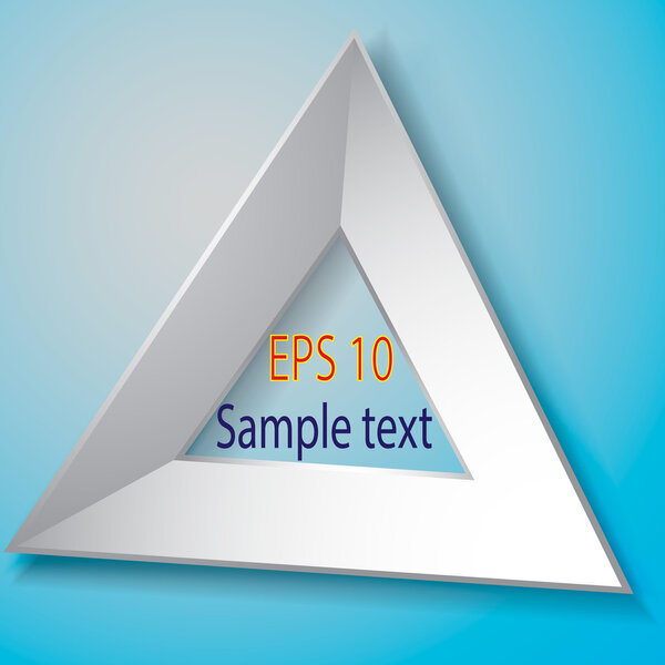 Белая треугольная фоторамка. Вектор
.
