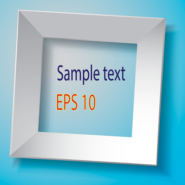 Белая квадратная рамка. Вектор
.