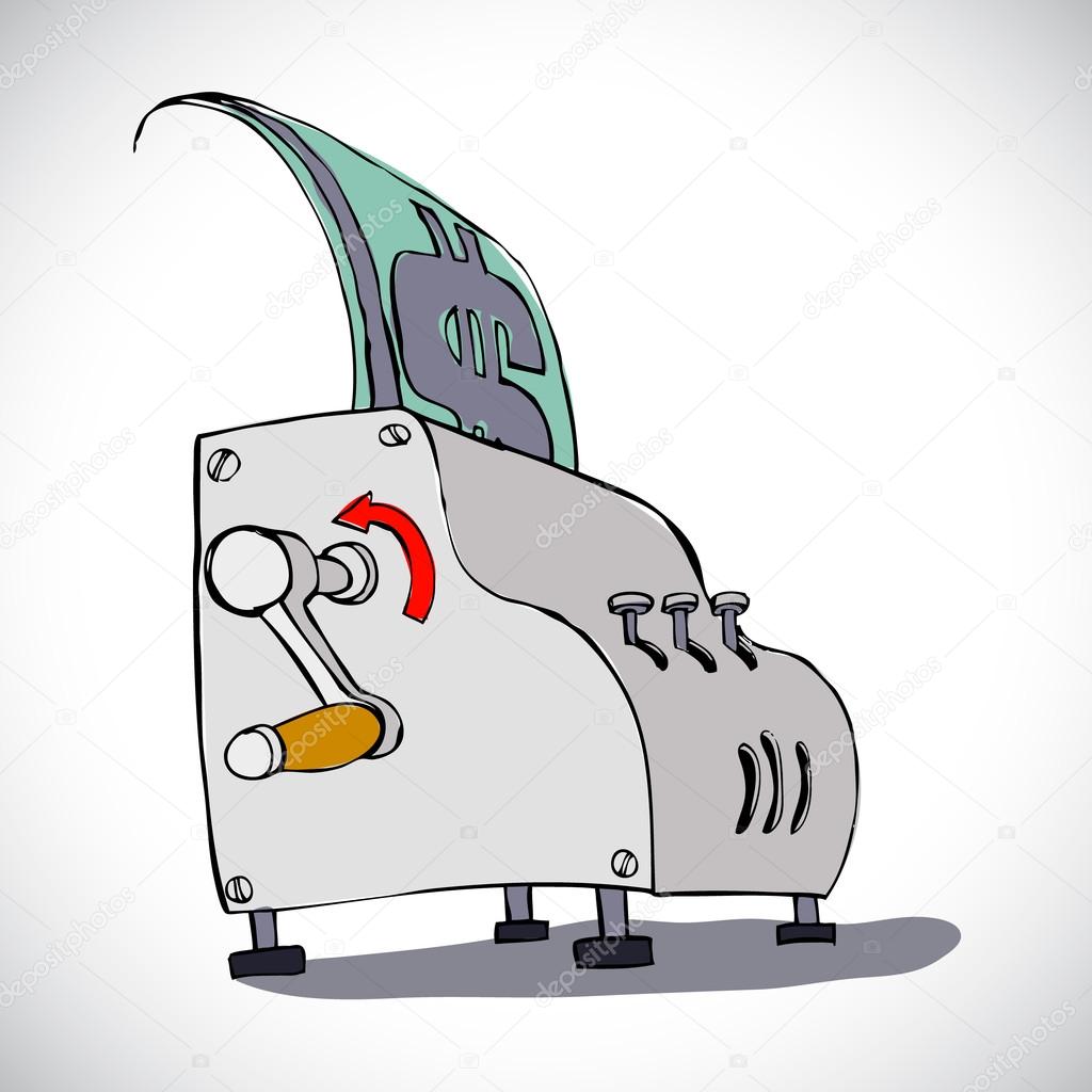 Money making machine Stock Vector Image by ©volodmar #62978521 Money making machine Stock Vector Image by ©volodmar #62978521