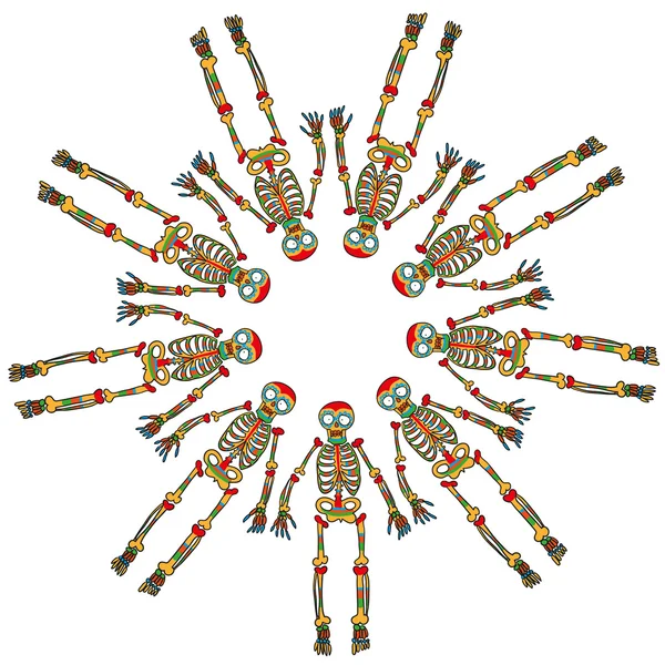 Иллюстрация вектора скелетов — стоковый вектор